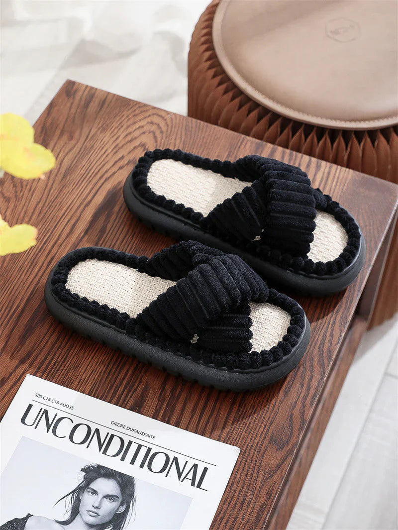 Pantofole Casa Open-Toe — Eleganza Quotidiana